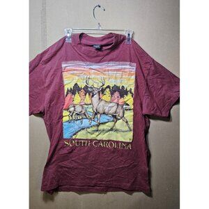 Vintage Deer Buck South Carolina Tee’s Unlimited T-Shirt Size XL